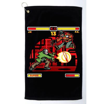 Halloween Horror Movie Characters Match Up KO Golf Towel