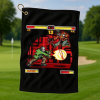Halloween Horror Movie Characters Match Up KO Golf Towel