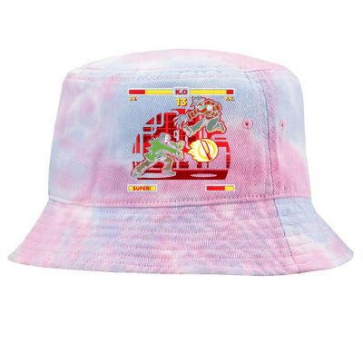 Halloween Horror Movie Characters Match Up KO Tie-Dyed Bucket Hat