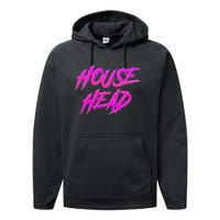 Househead House Music Edm House Head Dj Performance Fleece Hoodie