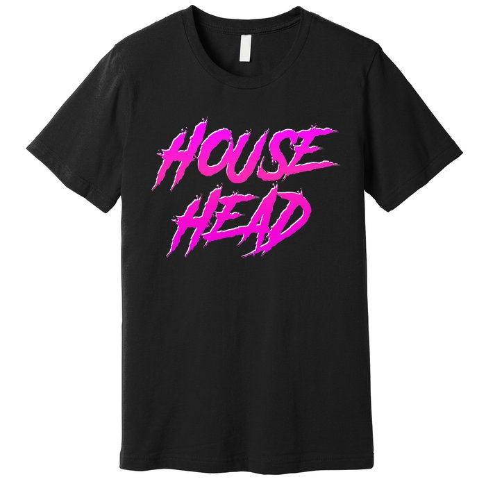 Househead House Music Edm House Head Dj Premium T-Shirt