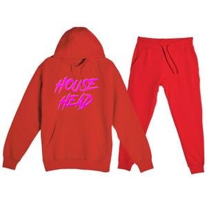 Househead House Music Edm House Head Dj Premium Hooded Sweatsuit Set