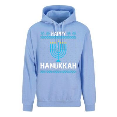 Happy Hanukkah Menorah Chanukah Jewish  Unisex Surf Hoodie