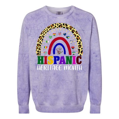 Hispanic Heritage Month Leopard Reendow Colorblast Crewneck Sweatshirt