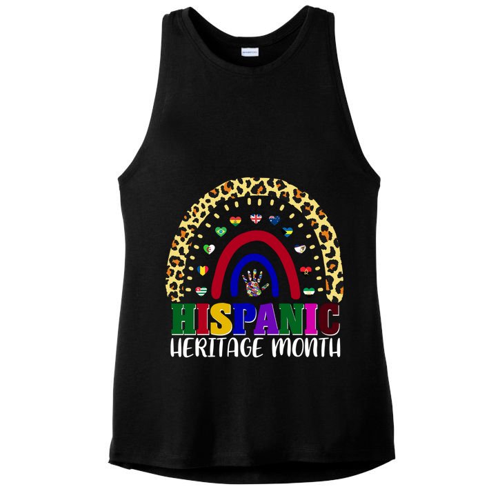 Hispanic Heritage Month Leopard Reendow Ladies PosiCharge Tri-Blend Wicking Tank