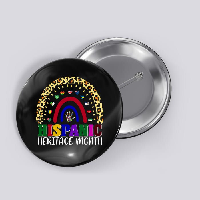 Hispanic Heritage Month Leopard Reendow Button