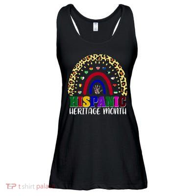 Hispanic Heritage Month Leopard Reendow Ladies Essential Flowy Tank