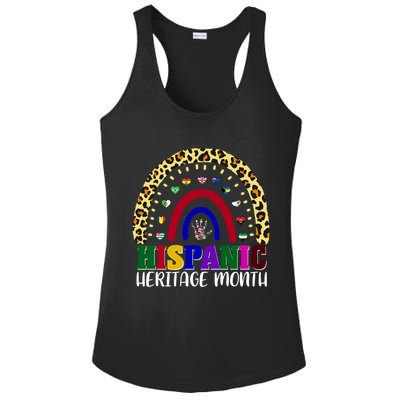 Hispanic Heritage Month Leopard Reendow Ladies PosiCharge Competitor Racerback Tank