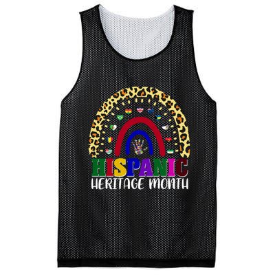 Hispanic Heritage Month Leopard Reendow Mesh Reversible Basketball Jersey Tank