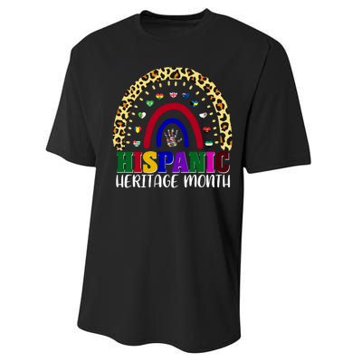 Hispanic Heritage Month Leopard Reendow Performance Sprint T-Shirt