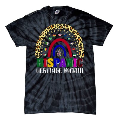 Hispanic Heritage Month Leopard Reendow Tie-Dye T-Shirt