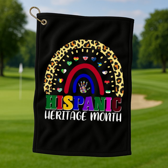 Hispanic Heritage Month Leopard Reendow Golf Towel