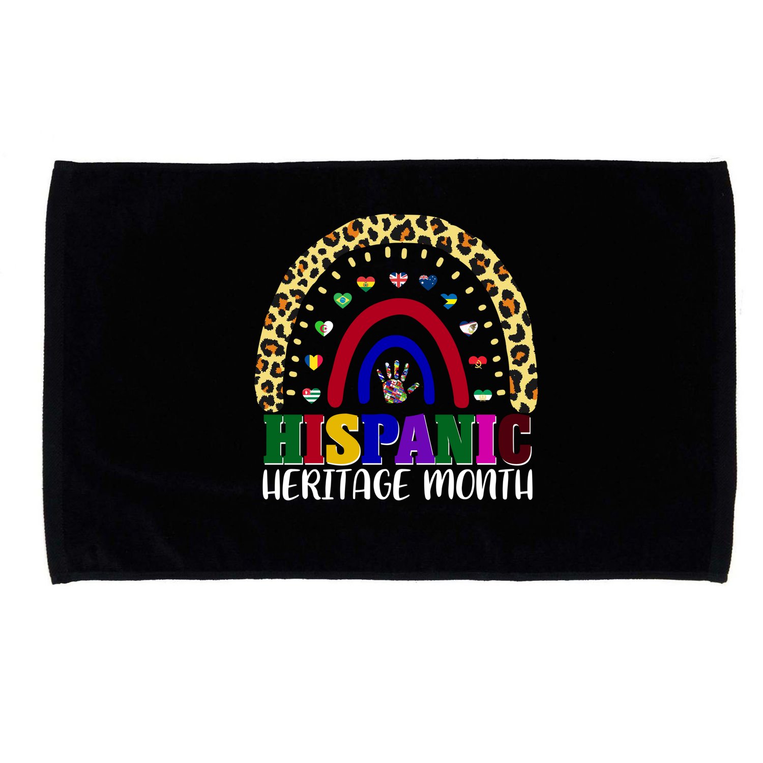 Hispanic Heritage Month Leopard Reendow Microfiber Hand Towel