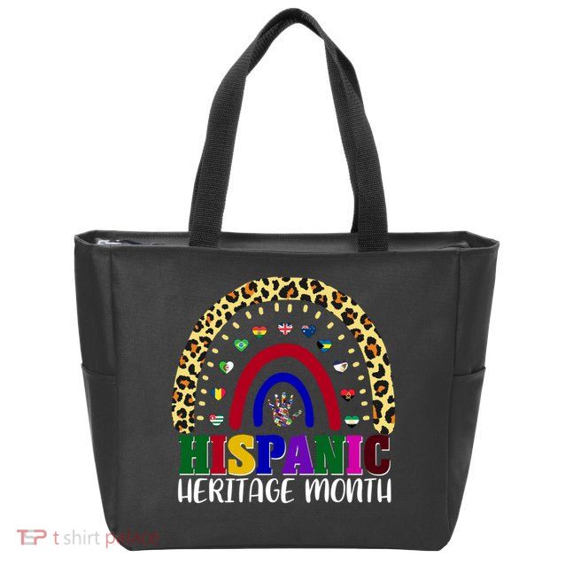 Hispanic Heritage Month Leopard Reendow Zip Tote Bag
