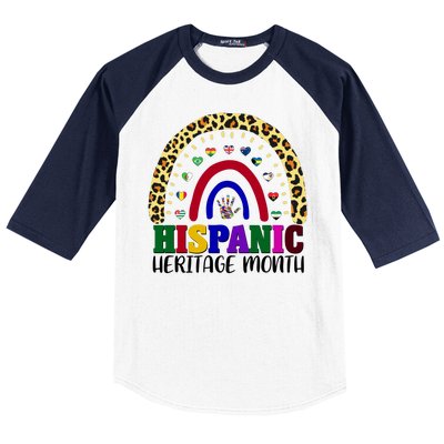 Hispanic Heritage Month Leopard Reendow Baseball Sleeve Shirt