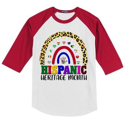 Hispanic Heritage Month Leopard Reendow Kids Colorblock Raglan Jersey