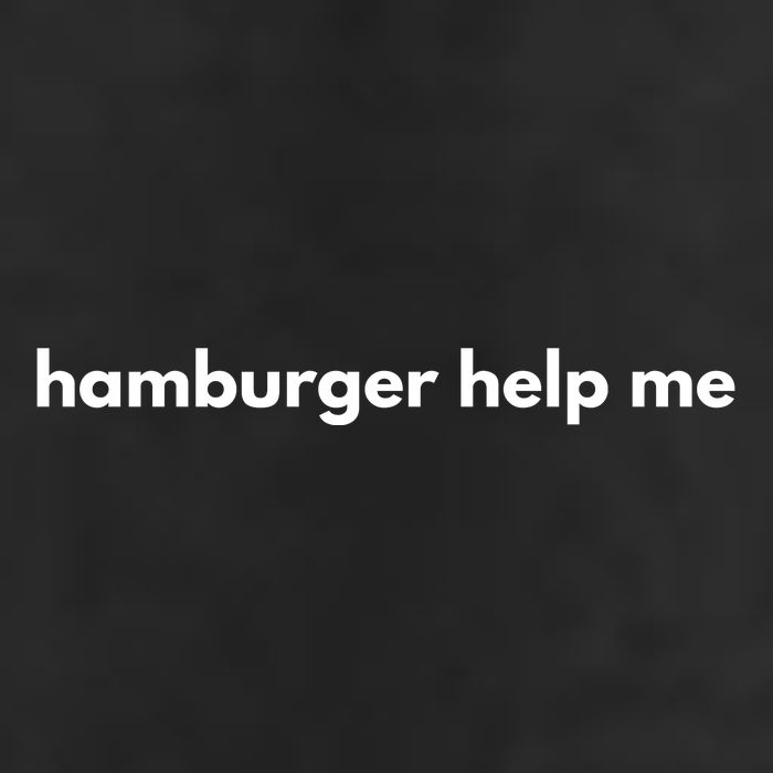 Hamburger Help Me Golf Towel
