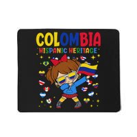 Hispanic Heritage Month Colombia Flag Colombian Girl Mousepad