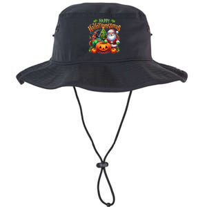 Happy Hallothanksmas Merry Christmas Halloween Thanksgiving Legacy Cool Fit Booney Bucket Hat