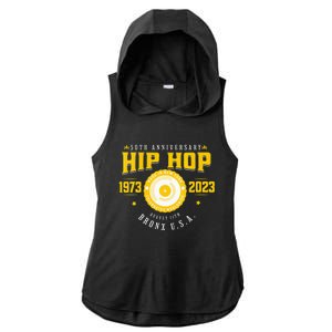 Hip Hop Music 50th Anniversary Musician Birthday Born Day Ladies PosiCharge Tri-Blend Wicking Draft Hoodie Tank