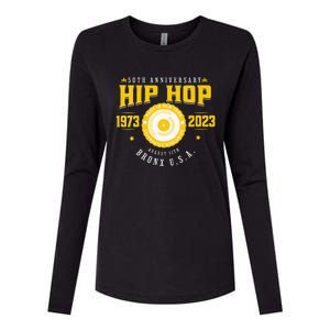 Hip Hop Music 50th Anniversary Musician Birthday Born Day Womens Cotton Relaxed Long Sleeve T-Shirt