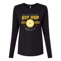 Hip Hop Music 50th Anniversary Musician Birthday Born Day Womens Cotton Relaxed Long Sleeve T-Shirt