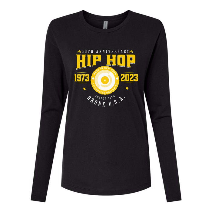 Hip Hop Music 50th Anniversary Musician Birthday Born Day Womens Cotton Relaxed Long Sleeve T-Shirt