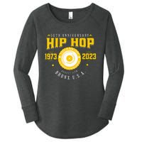 Hip Hop Music 50th Anniversary Musician Birthday Born Day Women's Perfect Tri Tunic Long Sleeve Shirt