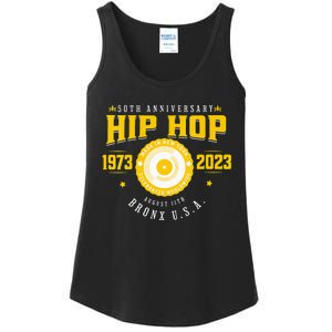 Hip Hop Music 50th Anniversary Musician Birthday Born Day Ladies Essential Tank