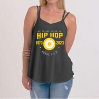 Hip Hop Music 50th Anniversary Musician Birthday Born Day Women's Strappy Tank