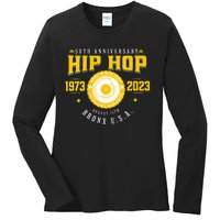 Hip Hop Music 50th Anniversary Musician Birthday Born Day Ladies Long Sleeve Shirt