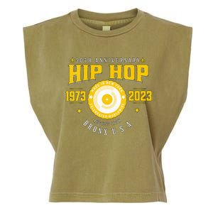 Hip Hop Music 50th Anniversary Musician Birthday Born Day Garment-Dyed Women's Muscle Tee