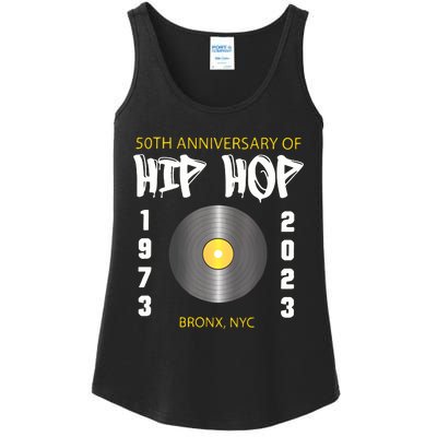 Hip Hop Music Is 50 50th Anniversary Retro Ladies Essential Tank