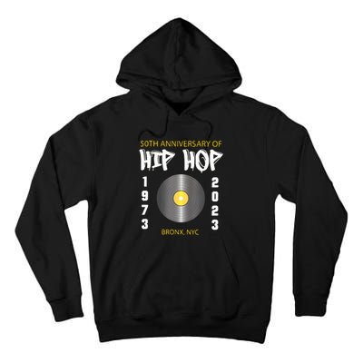 Hip Hop Music Is 50 50th Anniversary Retro Tall Hoodie