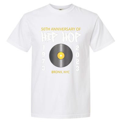 Hip Hop Music Is 50 50th Anniversary Retro Garment-Dyed Heavyweight T-Shirt