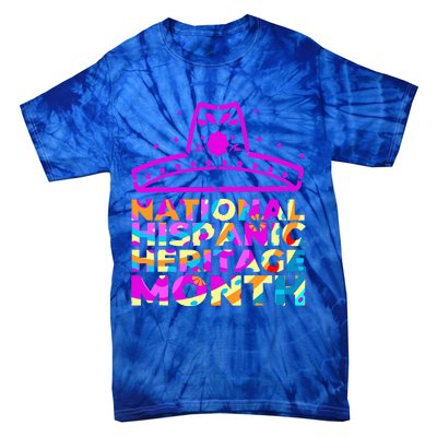 Hispanic Heritage Month Teacher Latino Americans Tie-Dye T-Shirt