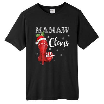 High Heel Mamaw Santa Claus Christmas Pajama Xmas Cool Gift Tall Fusion ChromaSoft Performance T-Shirt