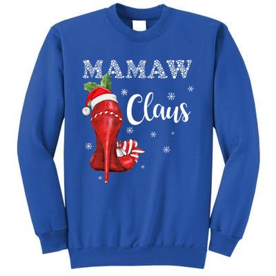 High Heel Mamaw Santa Claus Christmas Pajama Xmas Cool Gift Sweatshirt