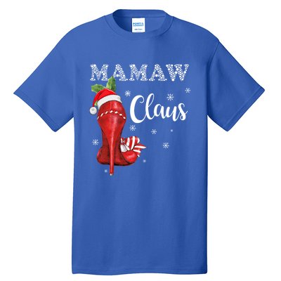 High Heel Mamaw Santa Claus Christmas Pajama Xmas Cool Gift Tall T-Shirt