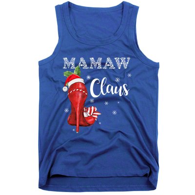 High Heel Mamaw Santa Claus Christmas Pajama Xmas Cool Gift Tank Top