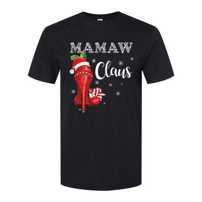 High Heel Mamaw Santa Claus Christmas Pajama Xmas Cool Gift Softstyle CVC T-Shirt