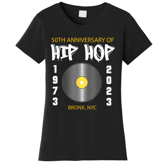 Hip Hop Music Is 50 50th Anniversary Retro Women's T-Shirt