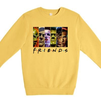 Halloween Horror Movies Characters Classic Killer Blood Horror Movie Gifts Premium Crewneck Sweatshirt