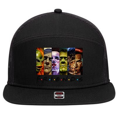 Halloween Horror Movies Characters Classic Killer Blood Horror Movie Gifts 7 Panel Mesh Trucker Snapback Hat