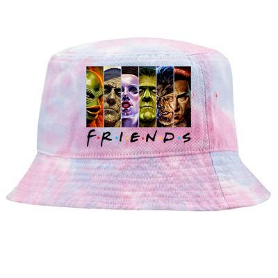 Halloween Horror Movies Characters Classic Killer Blood Horror Movie Gifts Tie-Dyed Bucket Hat