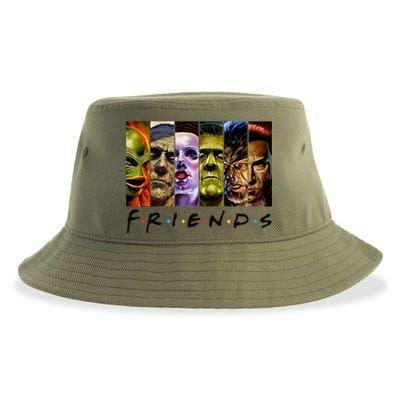 Halloween Horror Movies Characters Classic Killer Blood Horror Movie Gifts Sustainable Bucket Hat