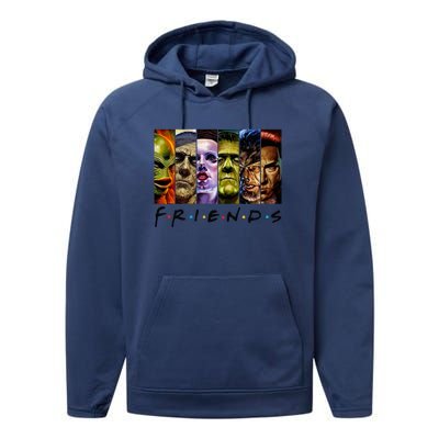 Halloween Horror Movies Characters Classic Killer Blood Horror Movie Gifts Performance Fleece Hoodie