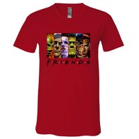 Halloween Horror Movies Characters Classic Killer Blood Horror Movie Gifts V-Neck T-Shirt