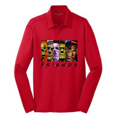 Halloween Horror Movies Characters Classic Killer Blood Horror Movie Gifts Silk Touch Performance Long Sleeve Polo