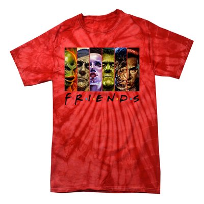 Halloween Horror Movies Characters Classic Killer Blood Horror Movie Gifts Tie-Dye T-Shirt